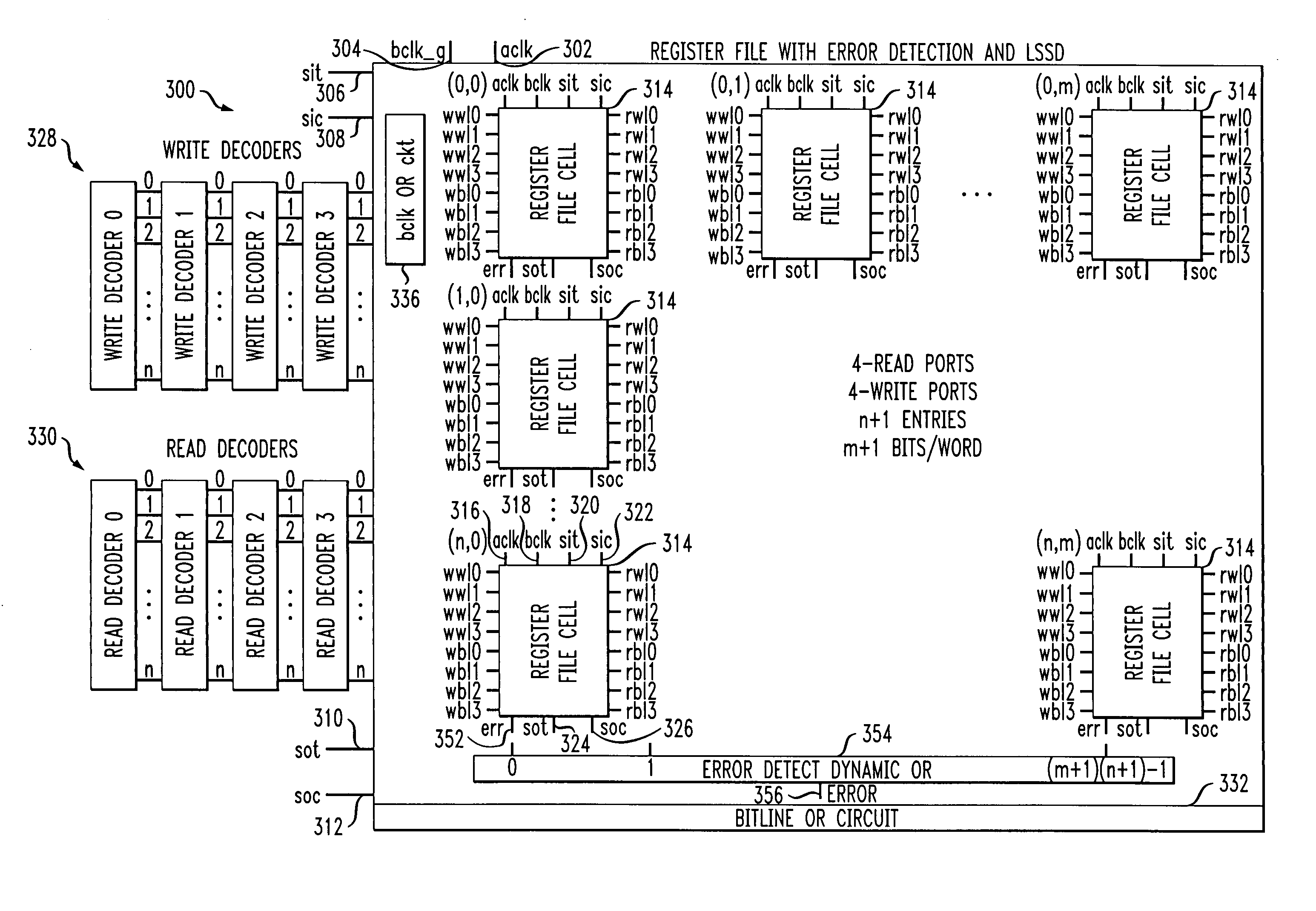 Register file cell with soft error detection and circuits and methods using the cell