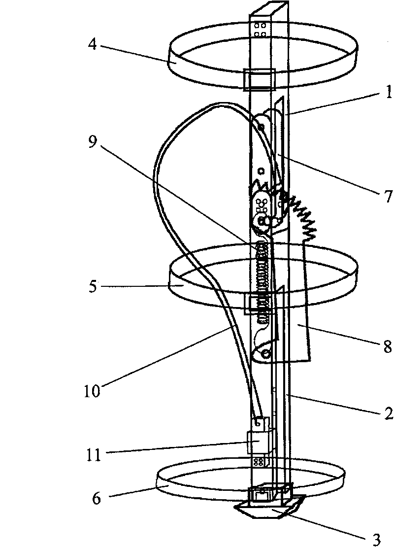 Mechanical leg for assisting running and jumping