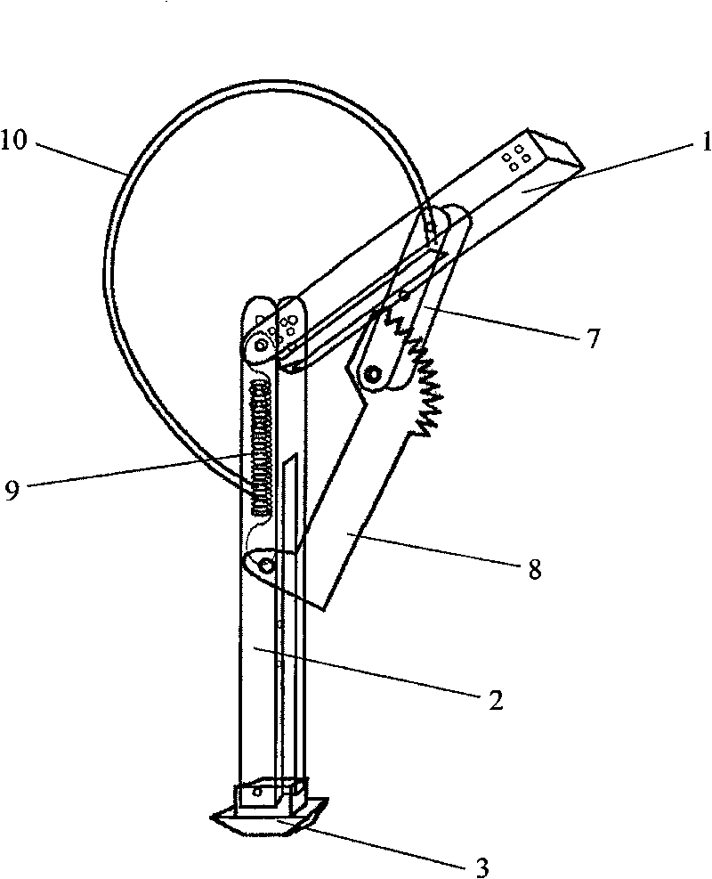 Mechanical leg for assisting running and jumping