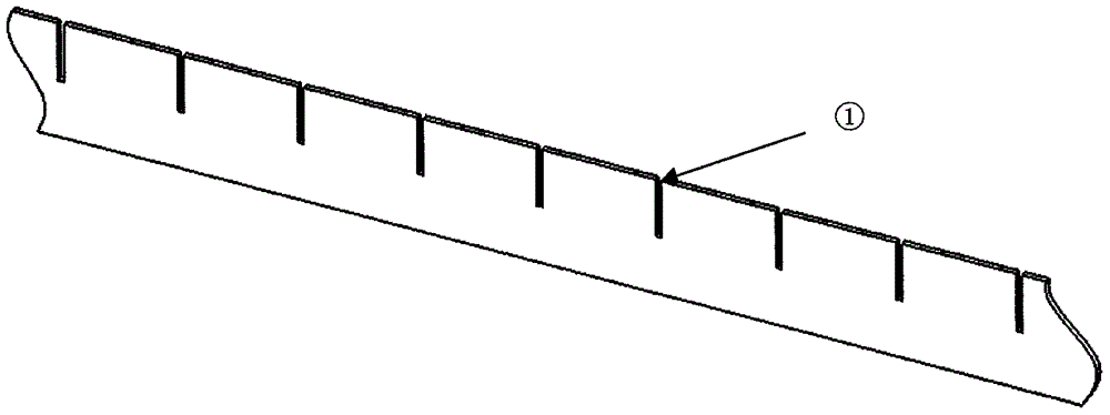 Orthogonal card core metal honeycomb plate