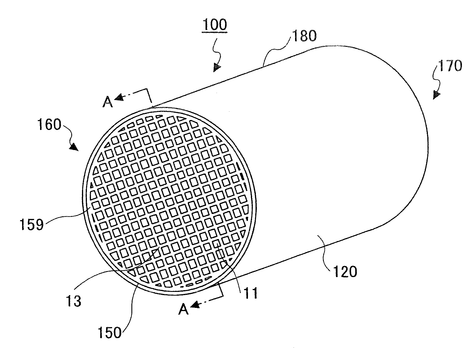 Honeycomb structure and exhaust gas treatment device