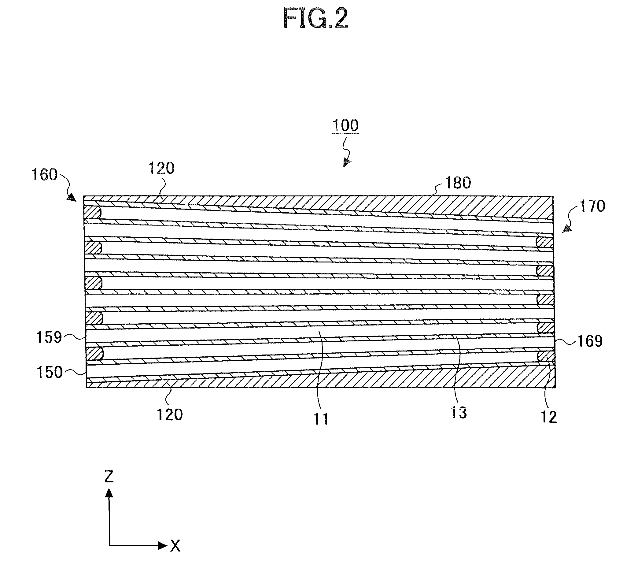 Honeycomb structure and exhaust gas treatment device