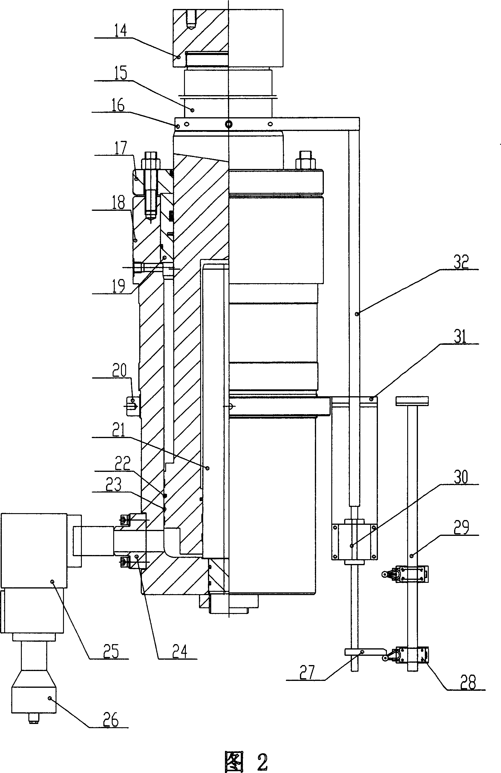 Large-scale semi-solid state die forging hydraulic press