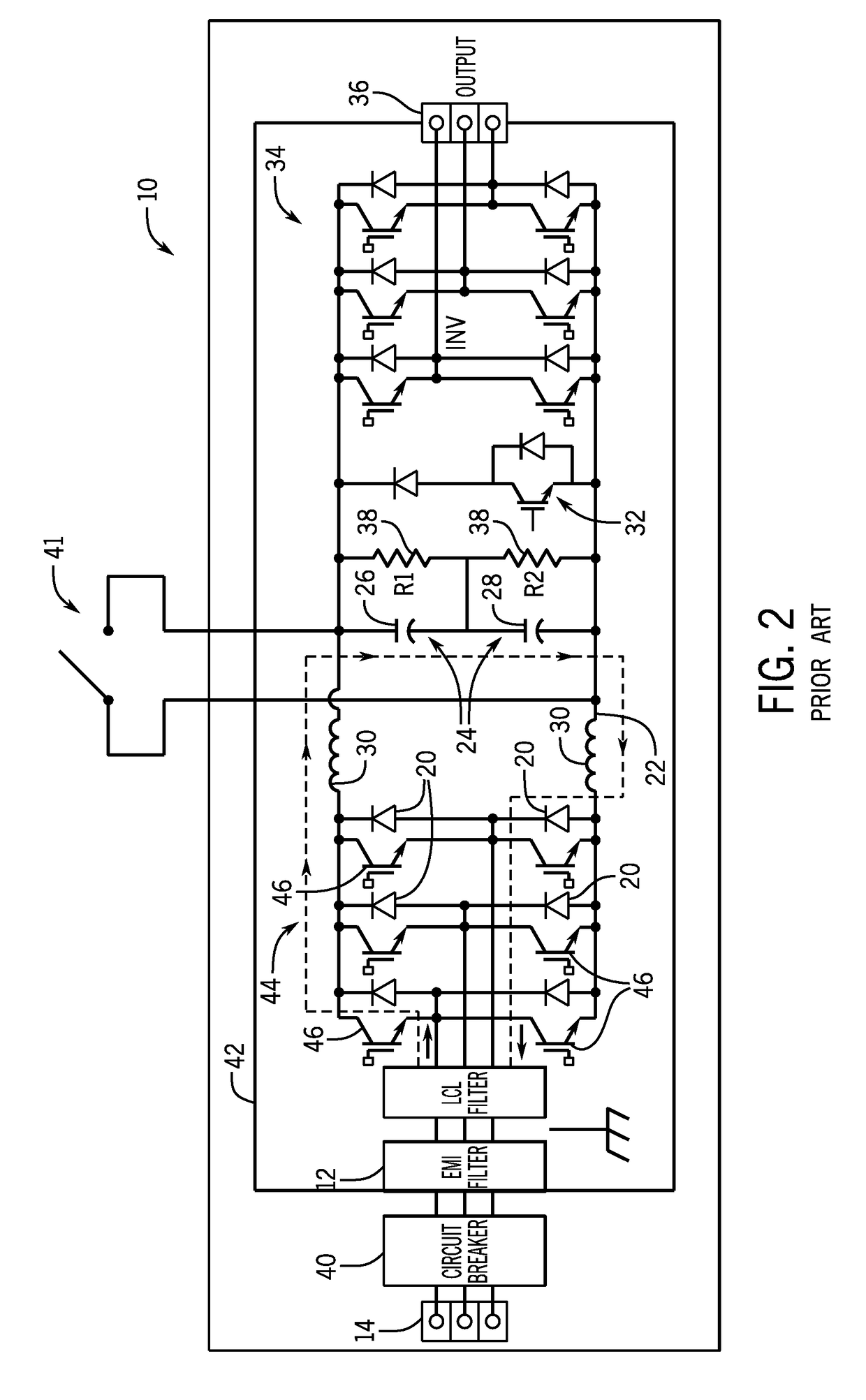 Adjustable speed drive with integrated solid-state circuit breaker and method of operation thereof