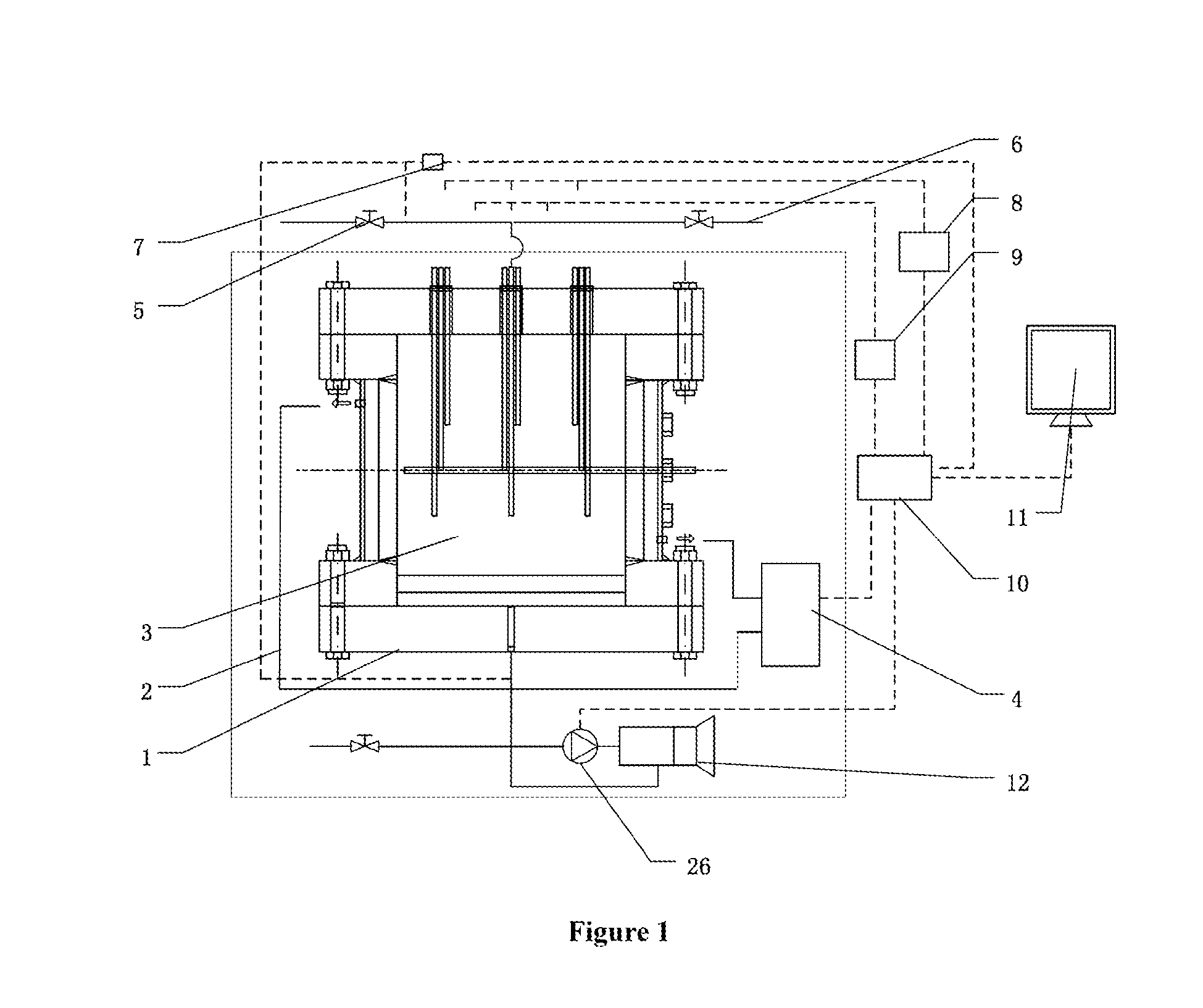 Three-dimensional simulating device for the stratum stability in the natural hydrate exploitation