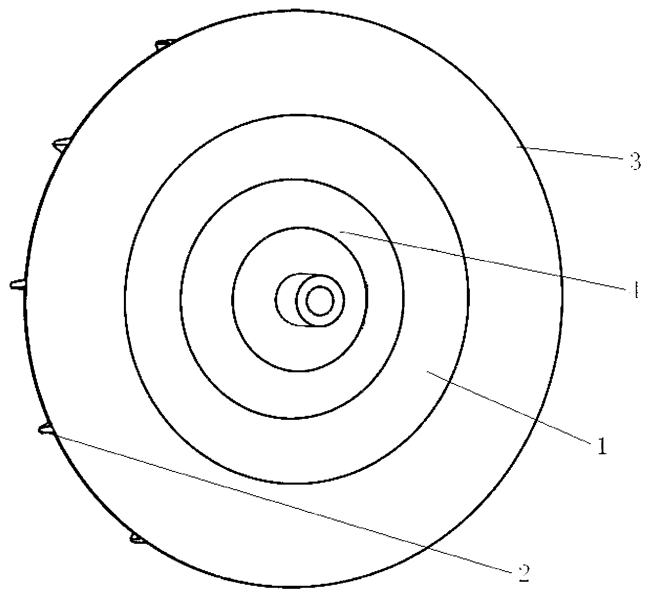 Centripetal impeller for gas turbine engine