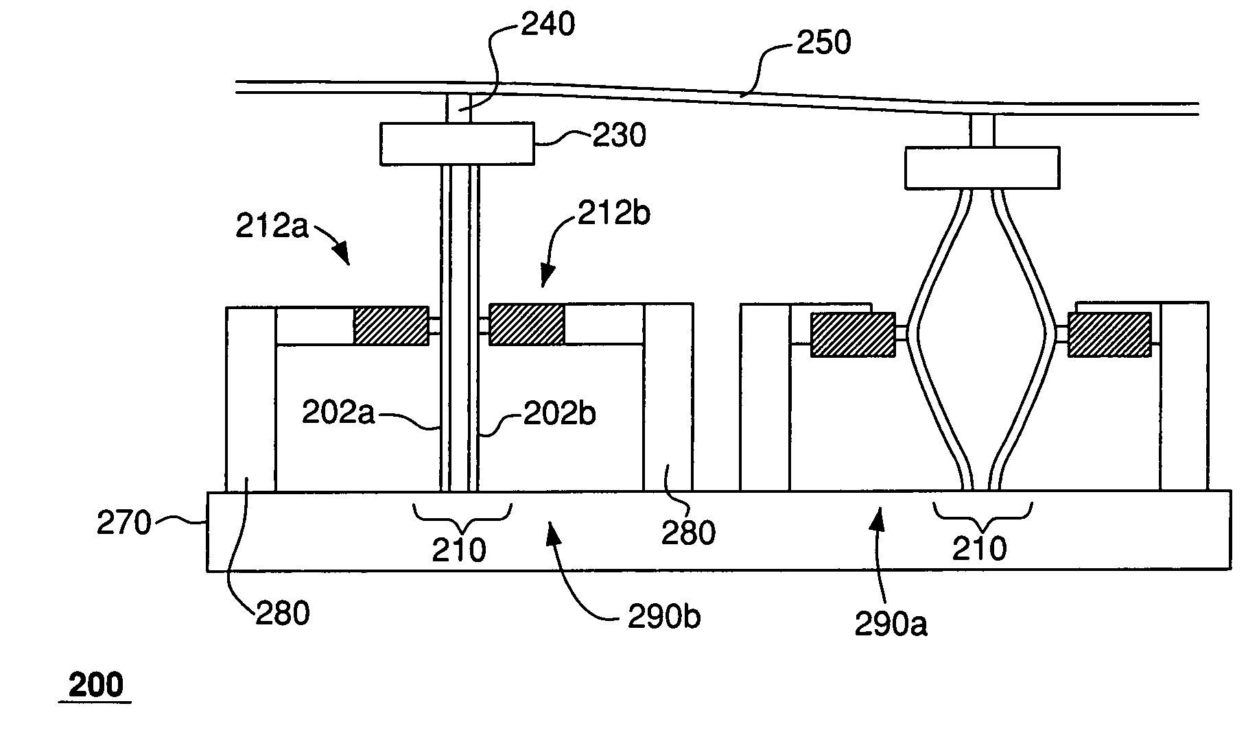 MEMS actuator for piston and tilt motion