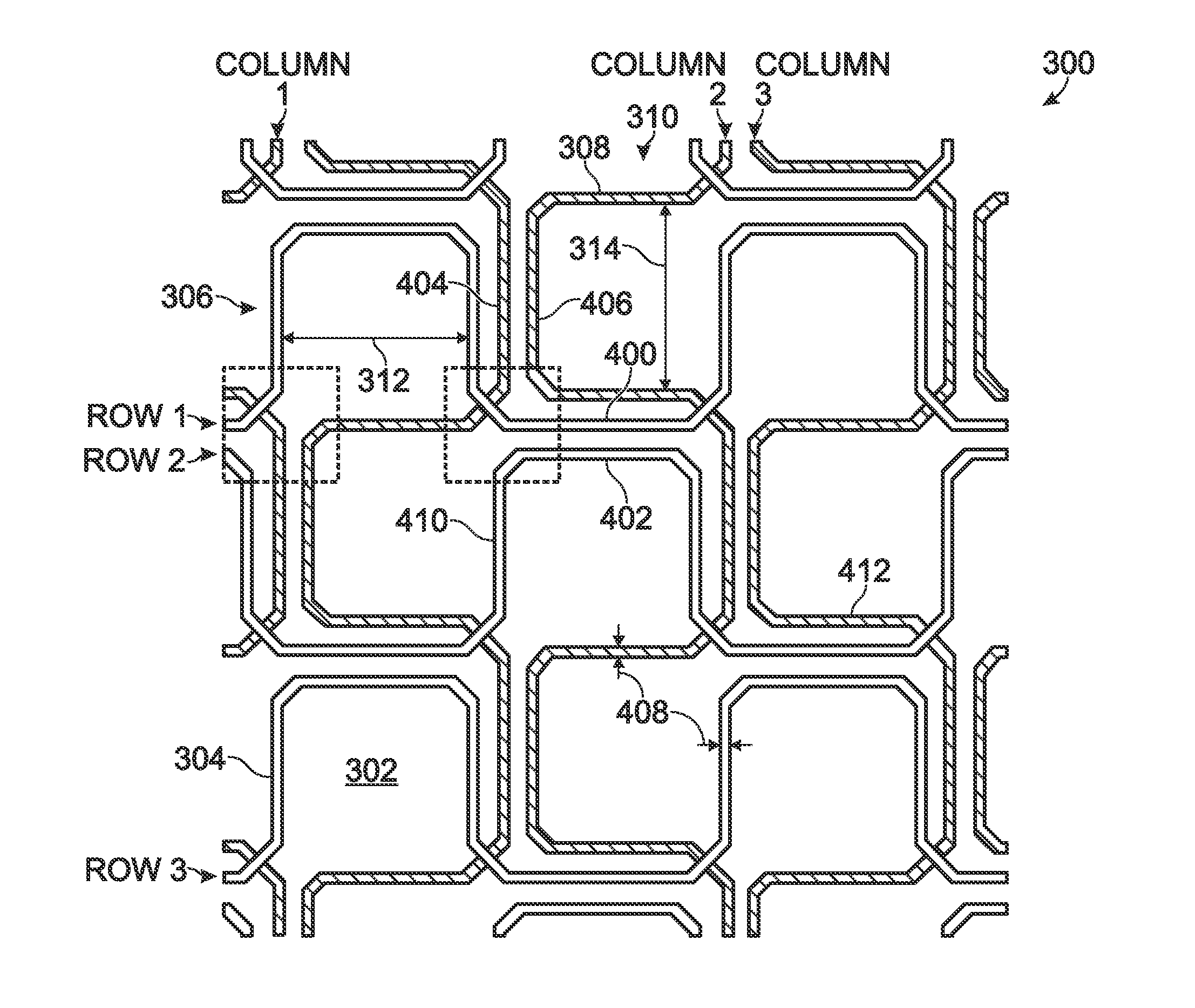 Pixel Design for Flexible Active Matrix Array