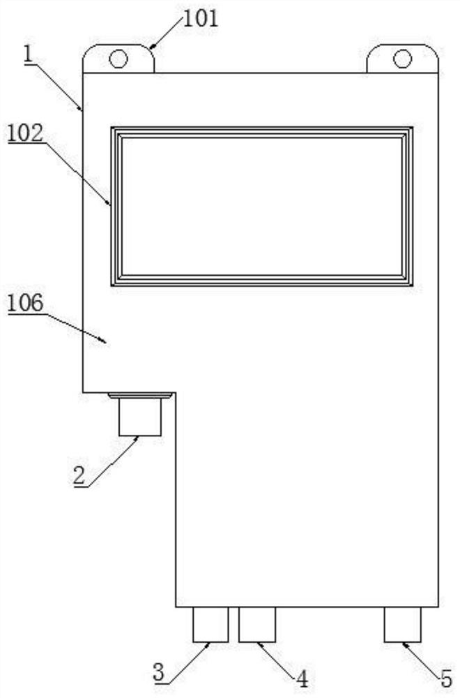 Electric heating structure for water-electricity separation