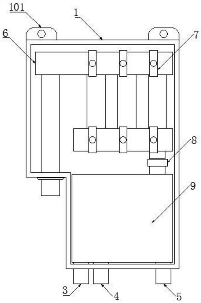 Electric heating structure for water-electricity separation