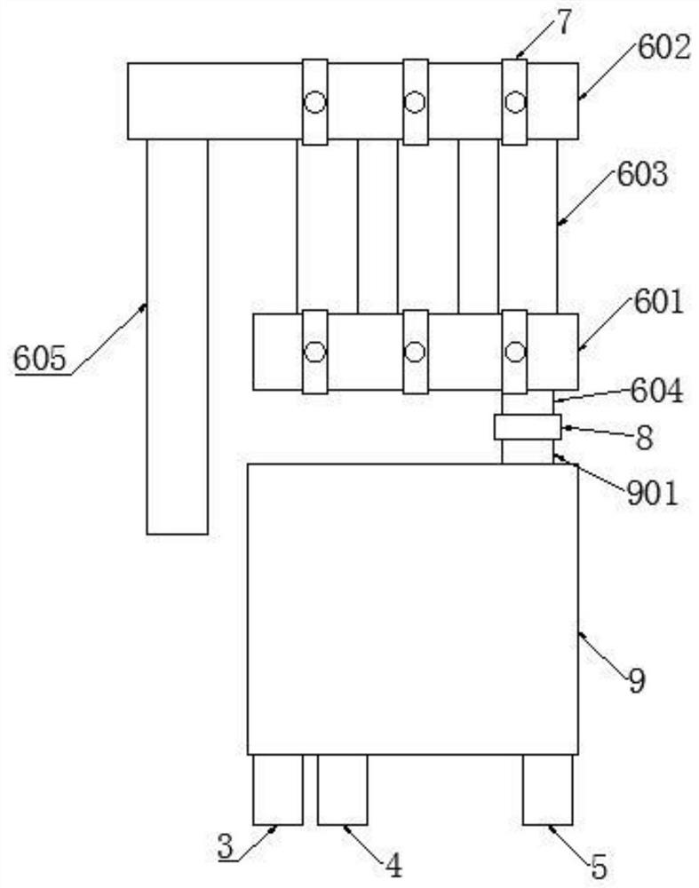 Electric heating structure for water-electricity separation