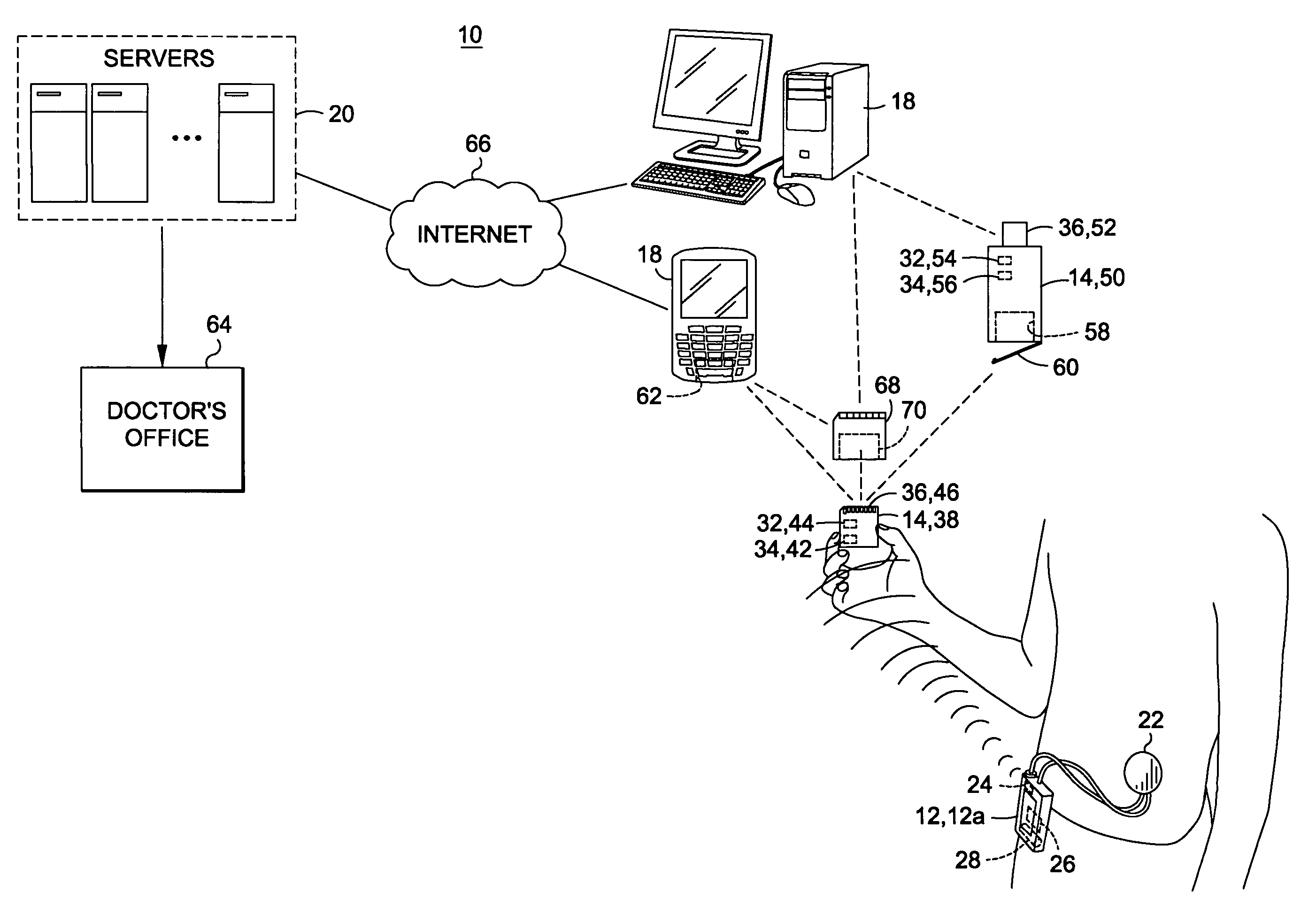 System and method for acquiring and transferring data to a remote server