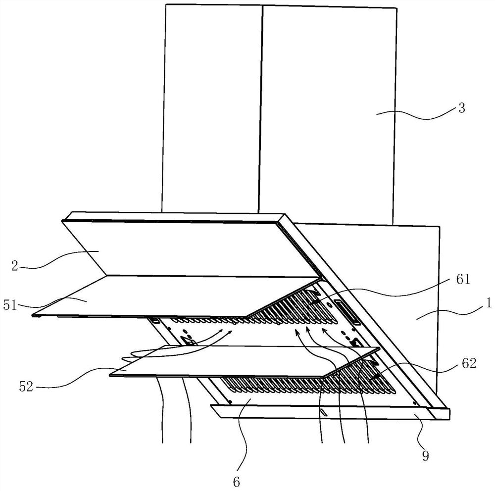 A double inlet range hood