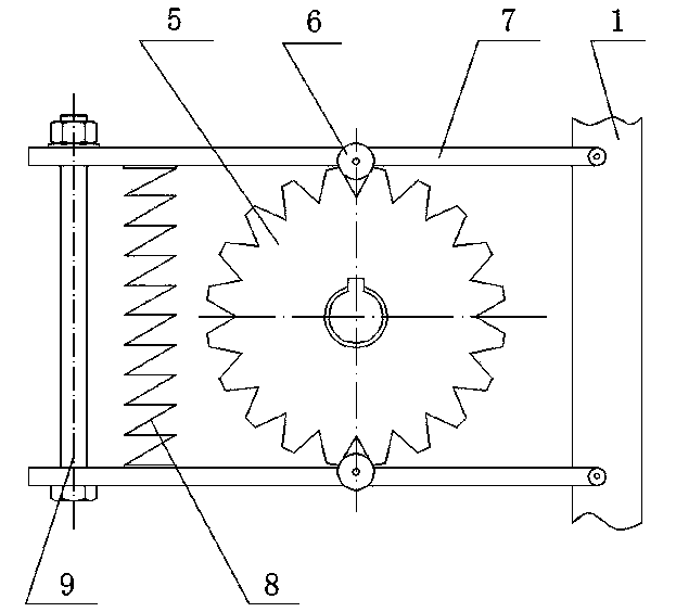 Pressure-controlling limiting type anti-loosing fixture