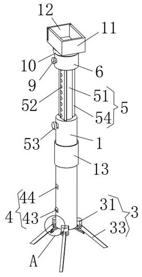 Surveying instrument with adjustable bracket angle and height