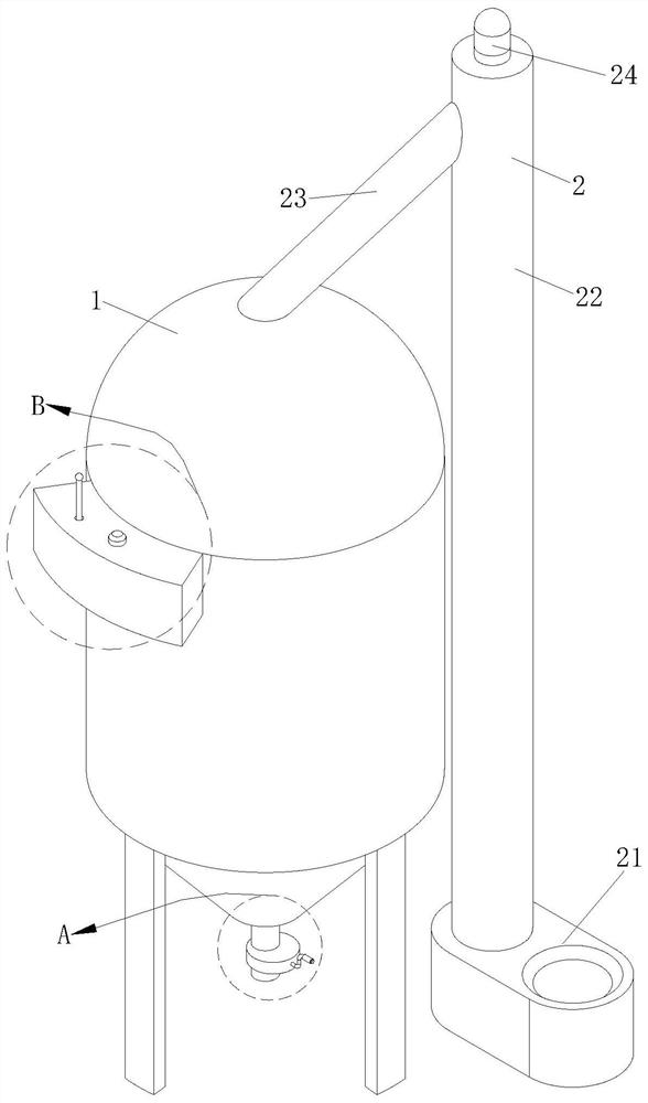 Plastic particle hot melting device for plastic bag production