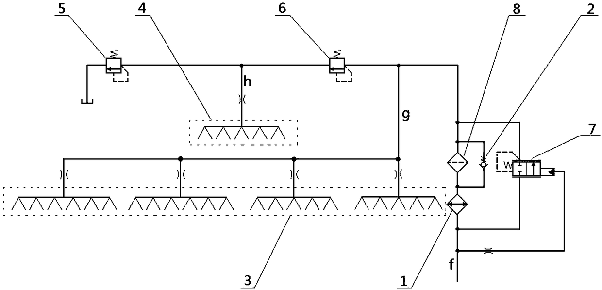 Hydraulic control system for full-power shifting and reversing tractor gearbox