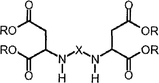 Method for preparing novel polyaspartic ester and application thereof