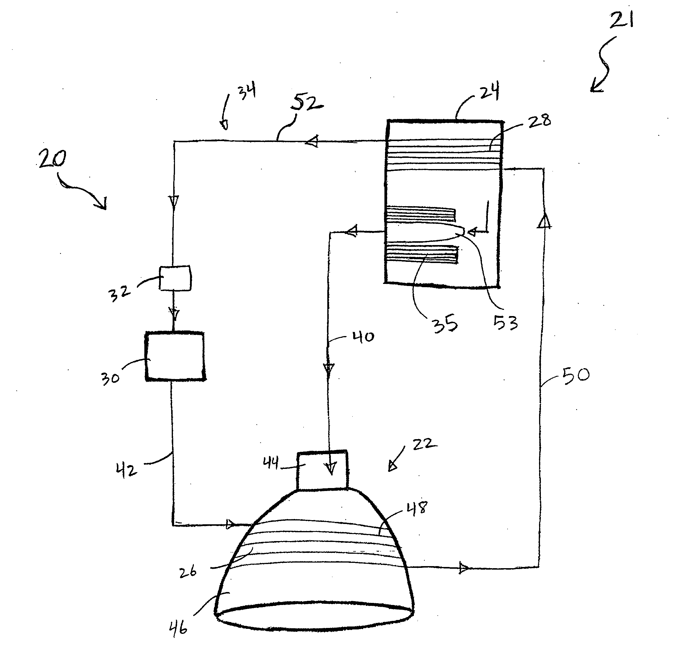 System and method for cooling rocket engines