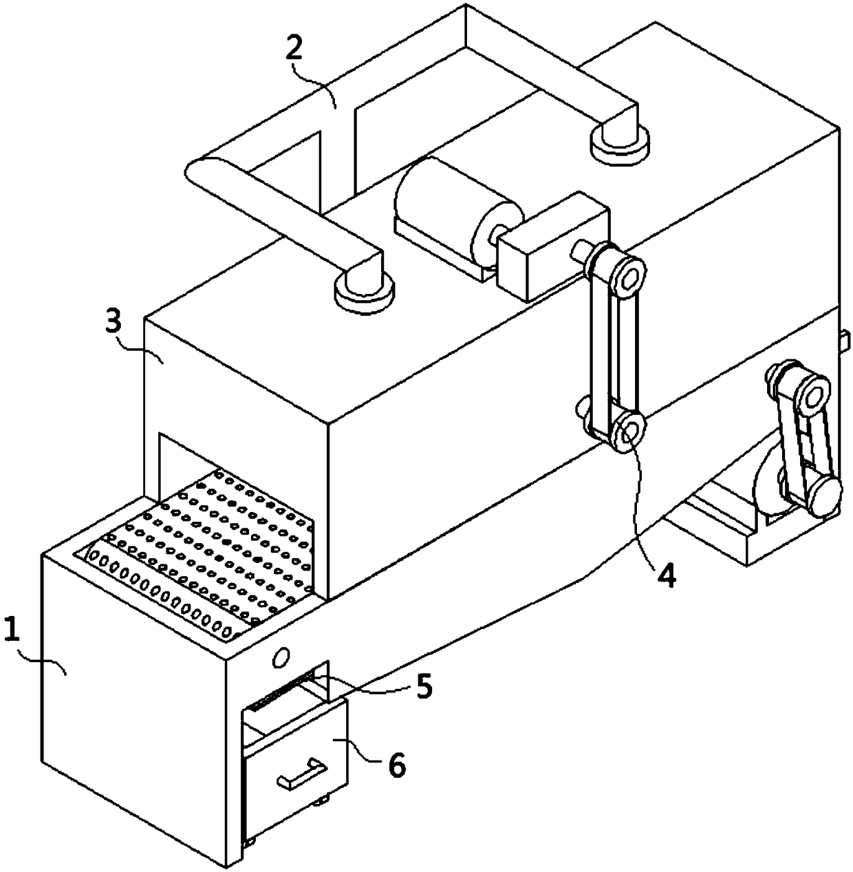 Monocrystal rock sugar air drying and conveying device