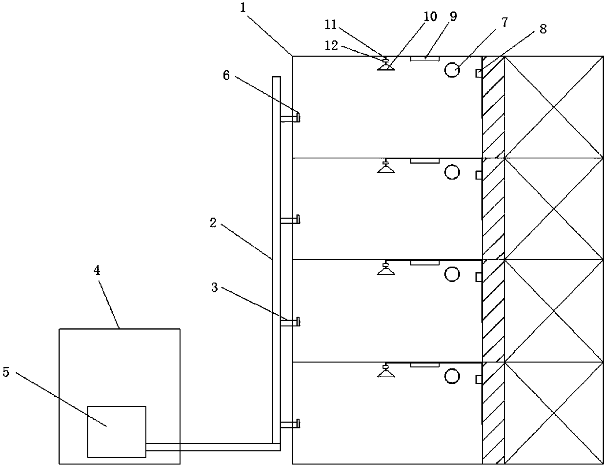 Building fire disaster escaping equipment