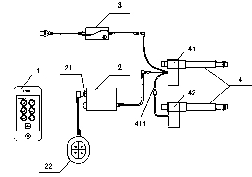 Linear driver control system and method based on APP