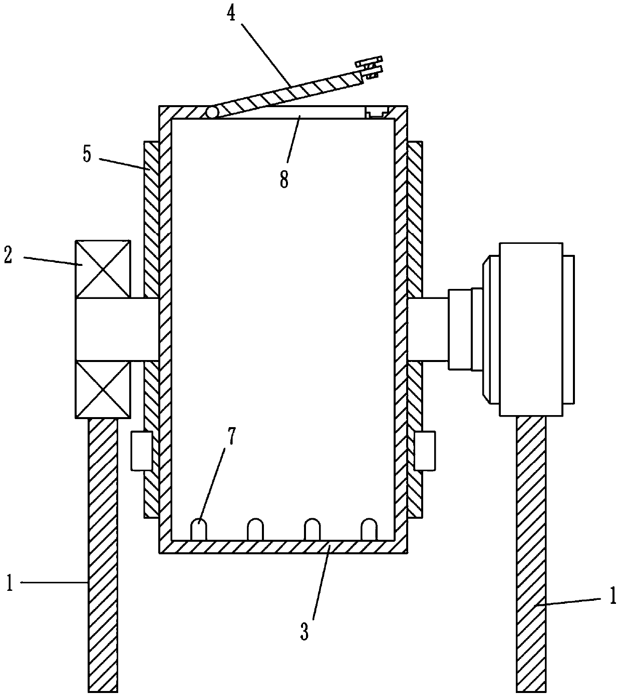 High-safety peanut baking and stir-frying machine for food processing