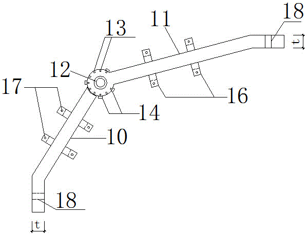 Sparrow brace type device for deformation control and earthquake resistant energy dissipation of timber frame