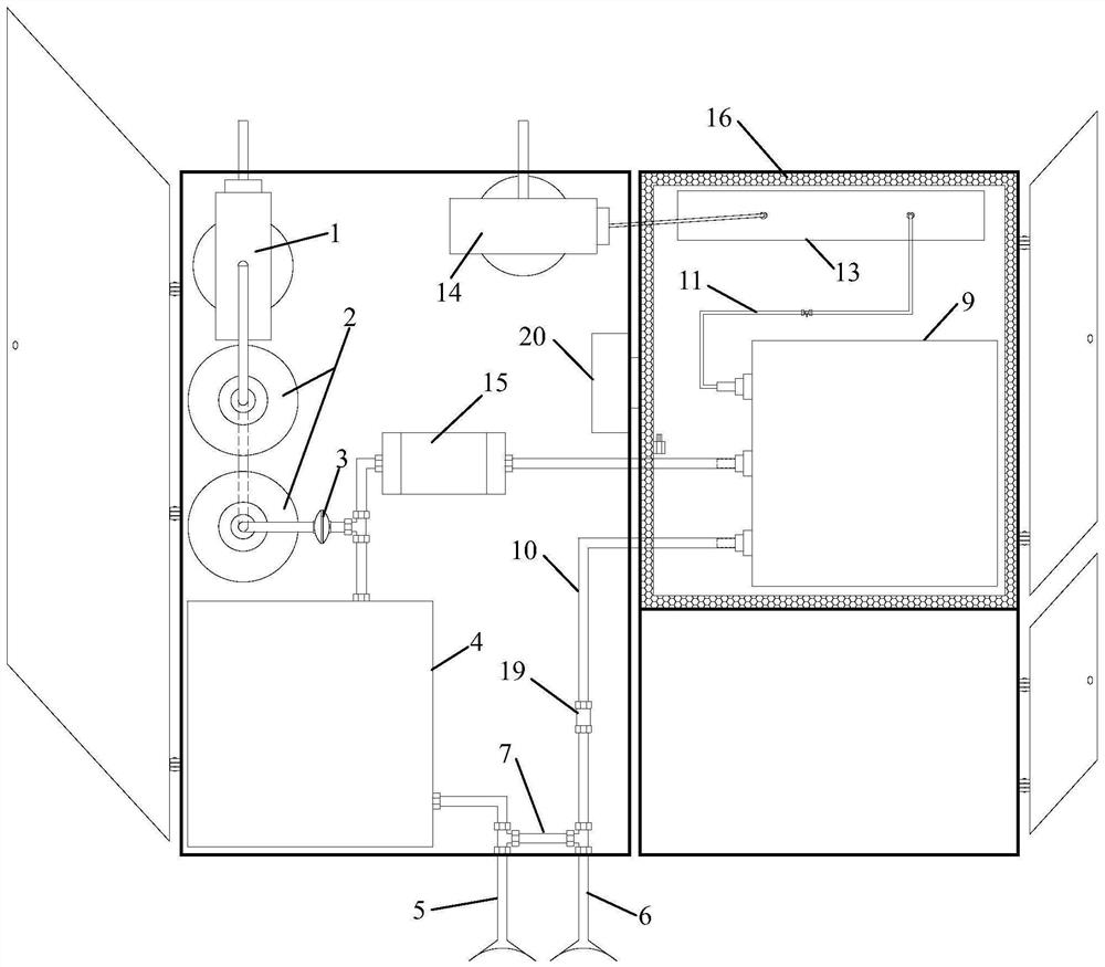 A device and method for offline collection of human exhaled gas