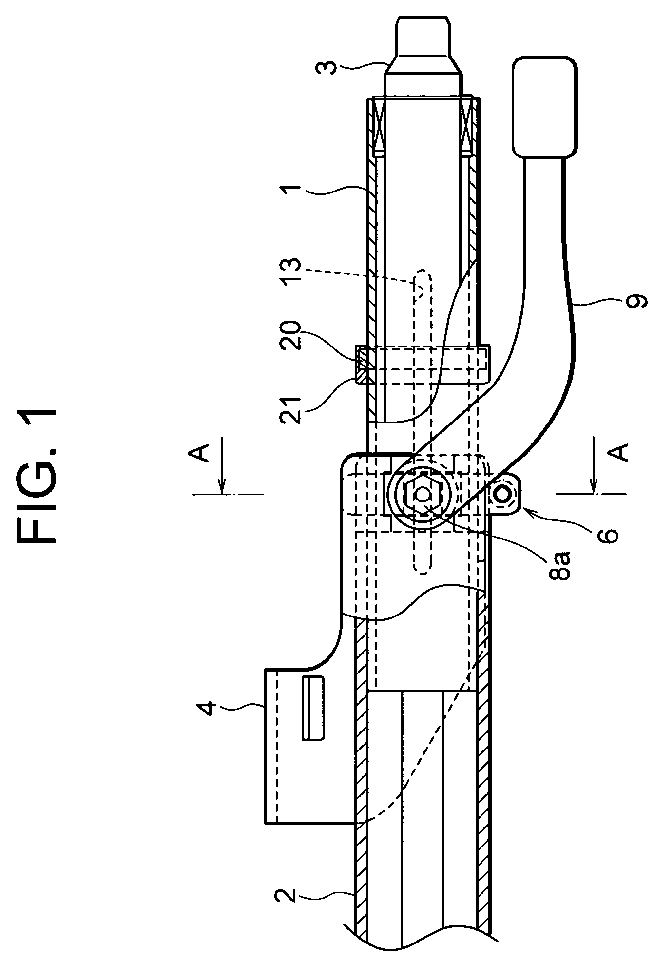 Vehicle impact absorption type steering column device