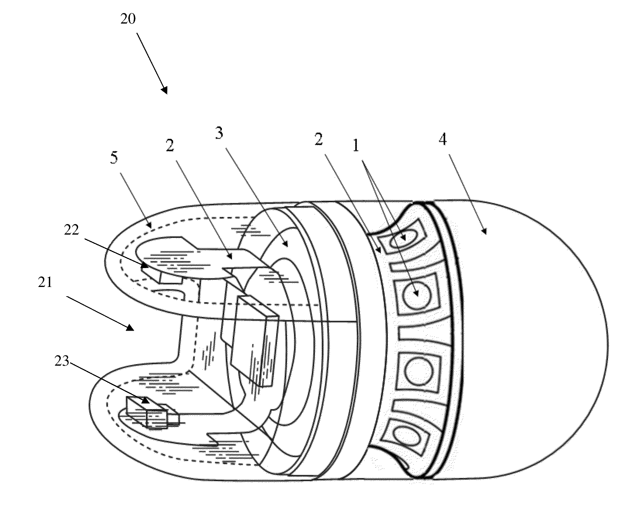 Device, system and method for in vivo light therapy