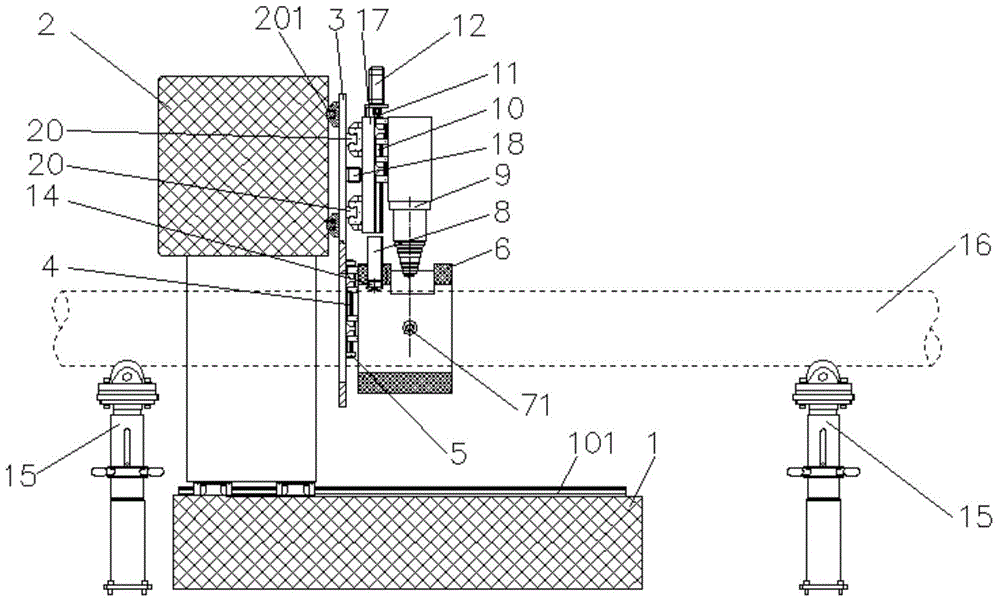 Circular tube form tracking laser cutting machine