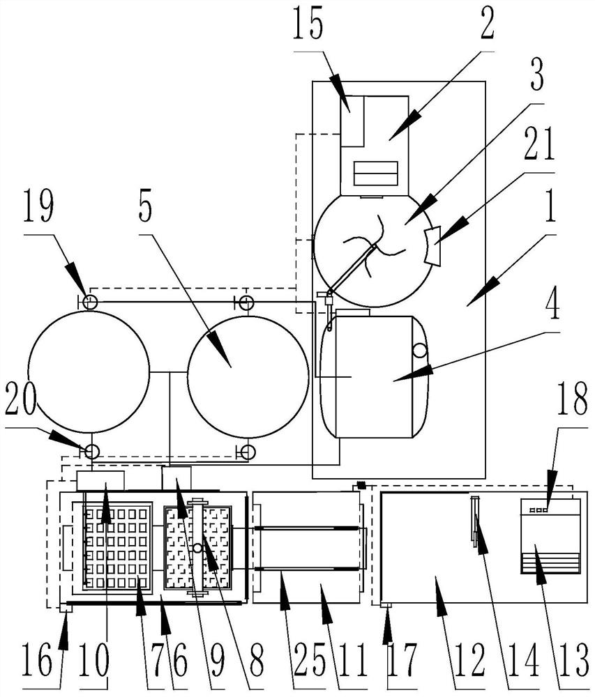 A selenium-enriched chicken cake combined semi-automatic production line