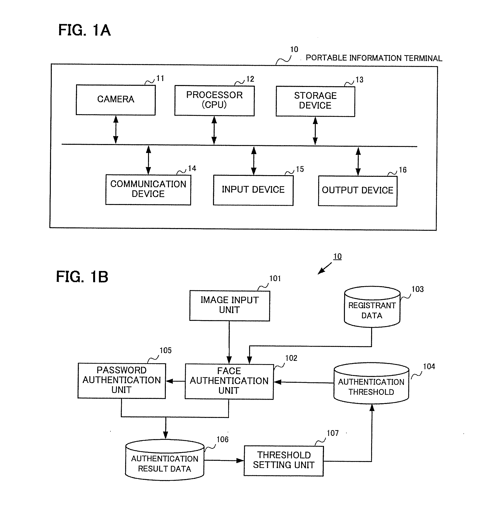 Individual identification device, and identification threshold setting method