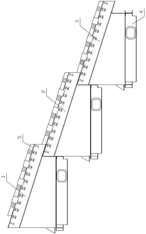 Large-scale domestic waste incineration grate furnace