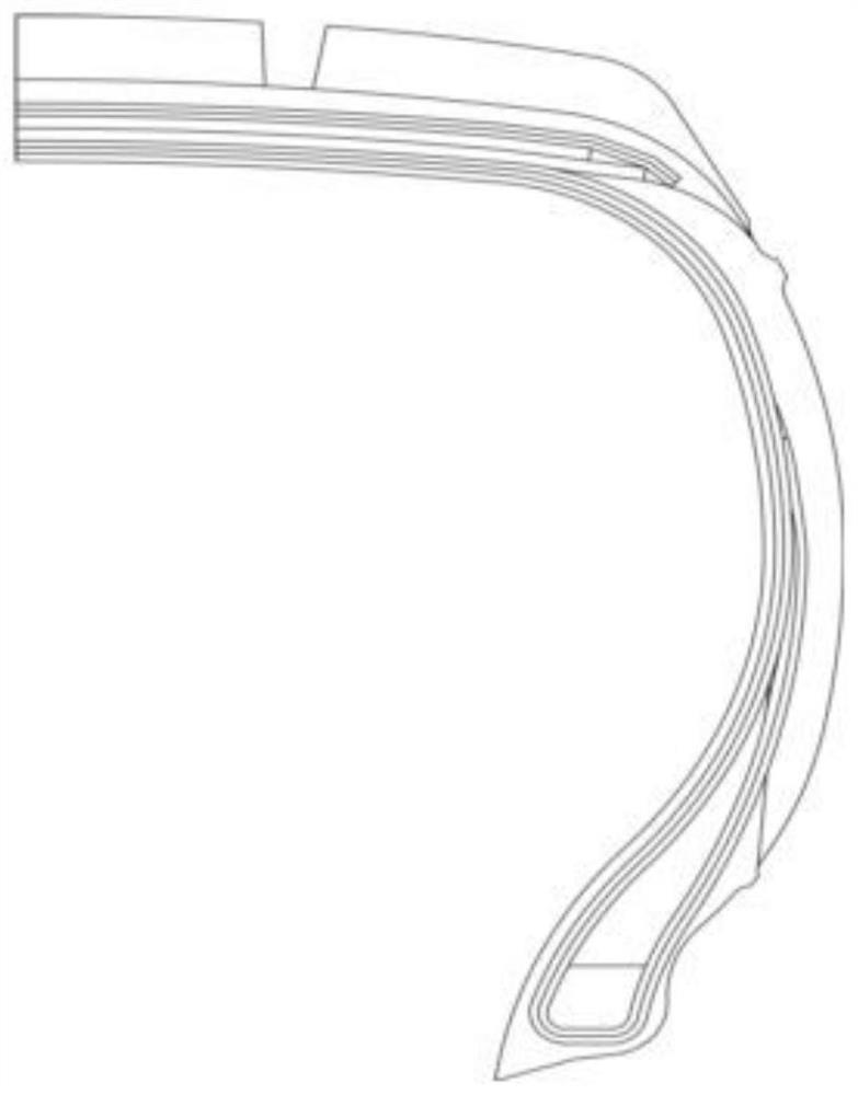 Method for improving precision of tire section scanning image