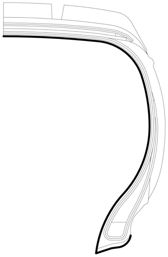 Method for improving precision of tire section scanning image