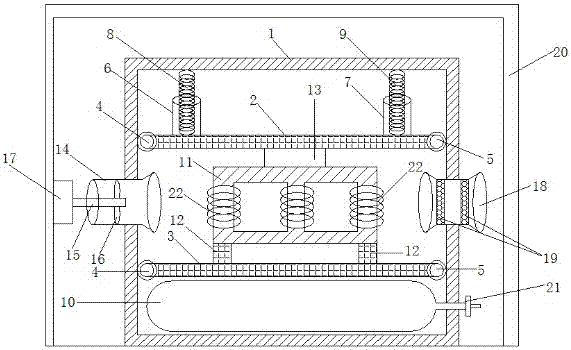 A dry-type transformer vibration and noise reduction device