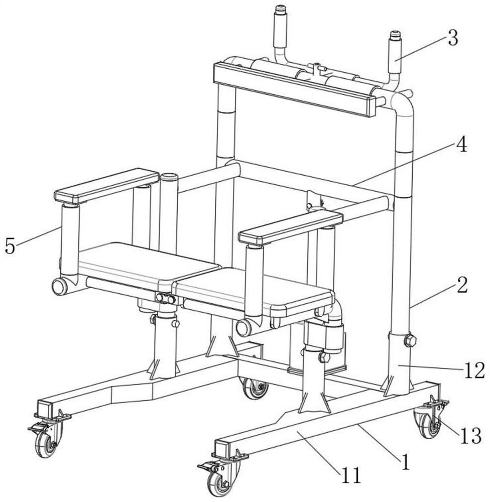 Walking aid for exercise of hip joint range of motion in orthopedics department