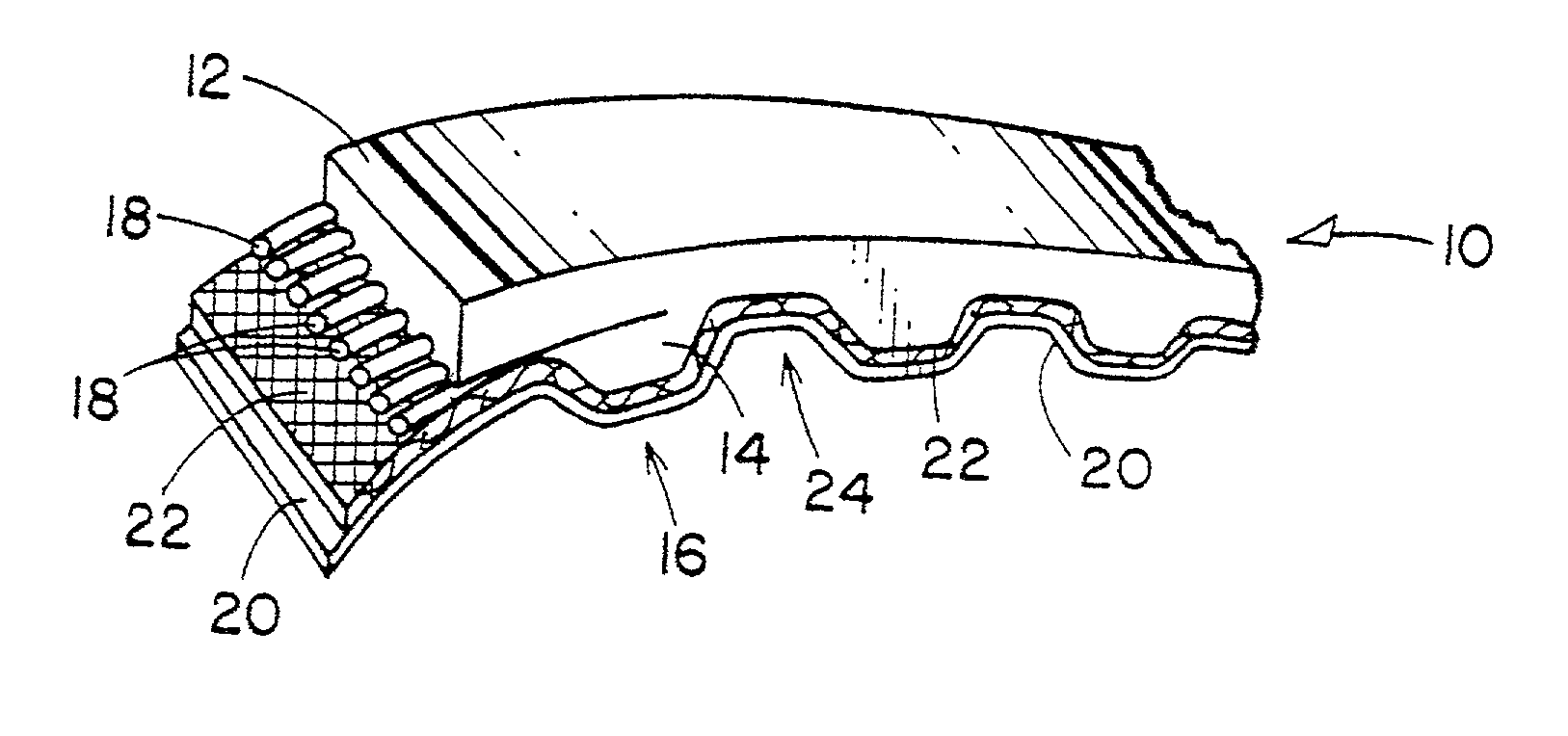 Wear resistant belts, and a process for their manufacture