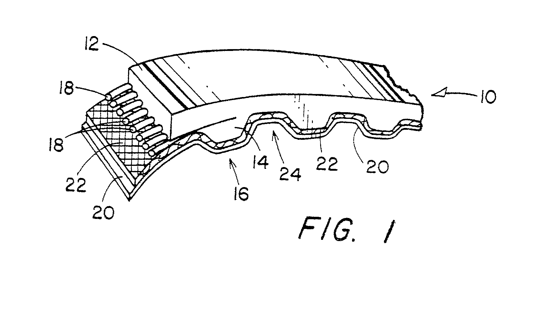 Wear resistant belts, and a process for their manufacture