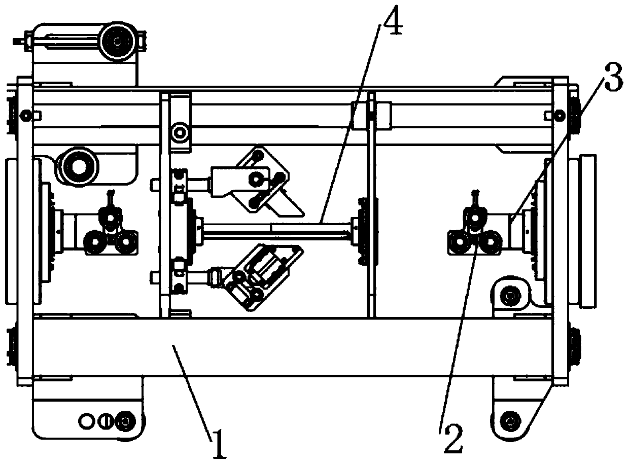 Concentric steel belt armoring machine rotation preventing device