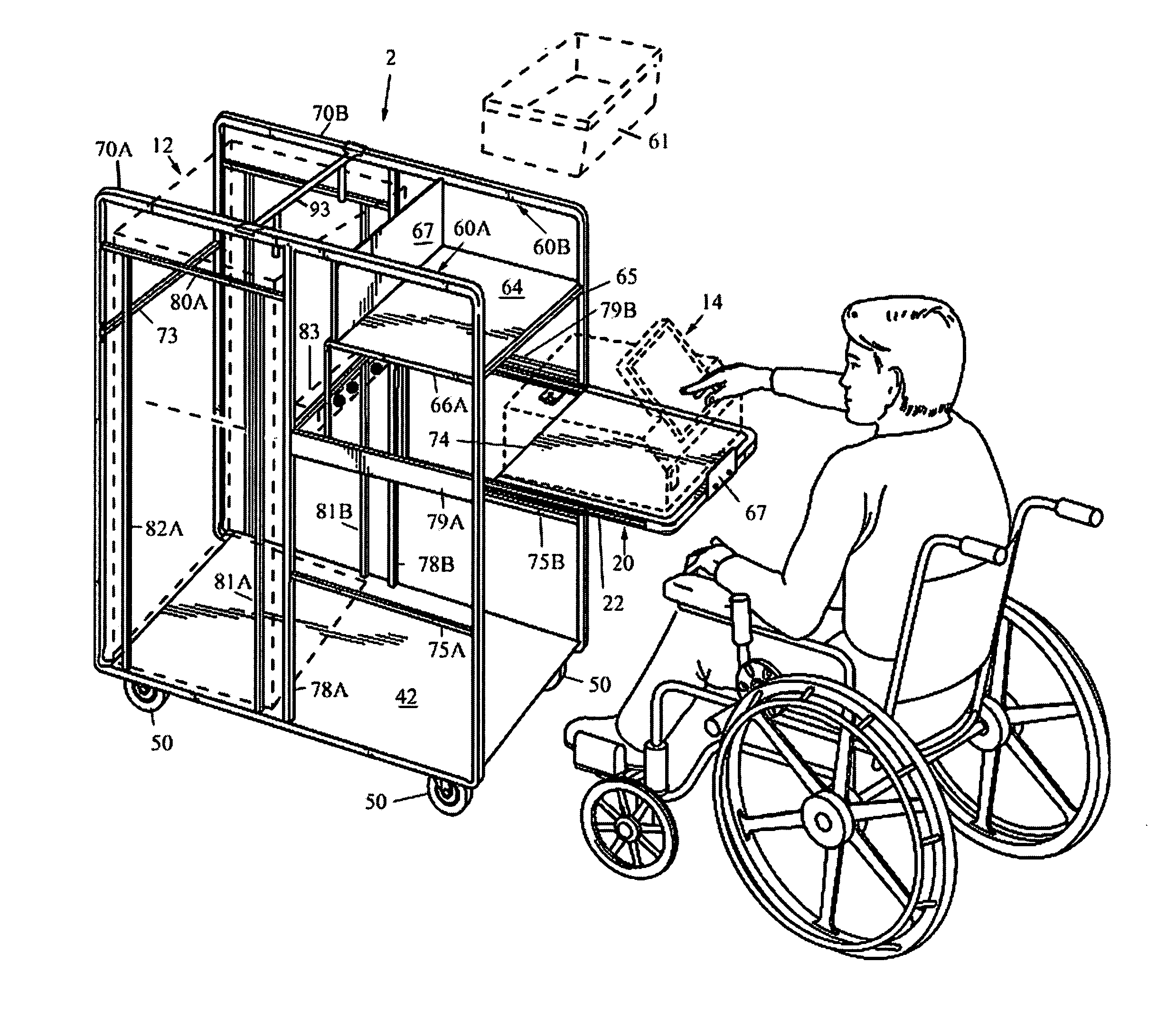 Voting machine storage and transport cart with improved security