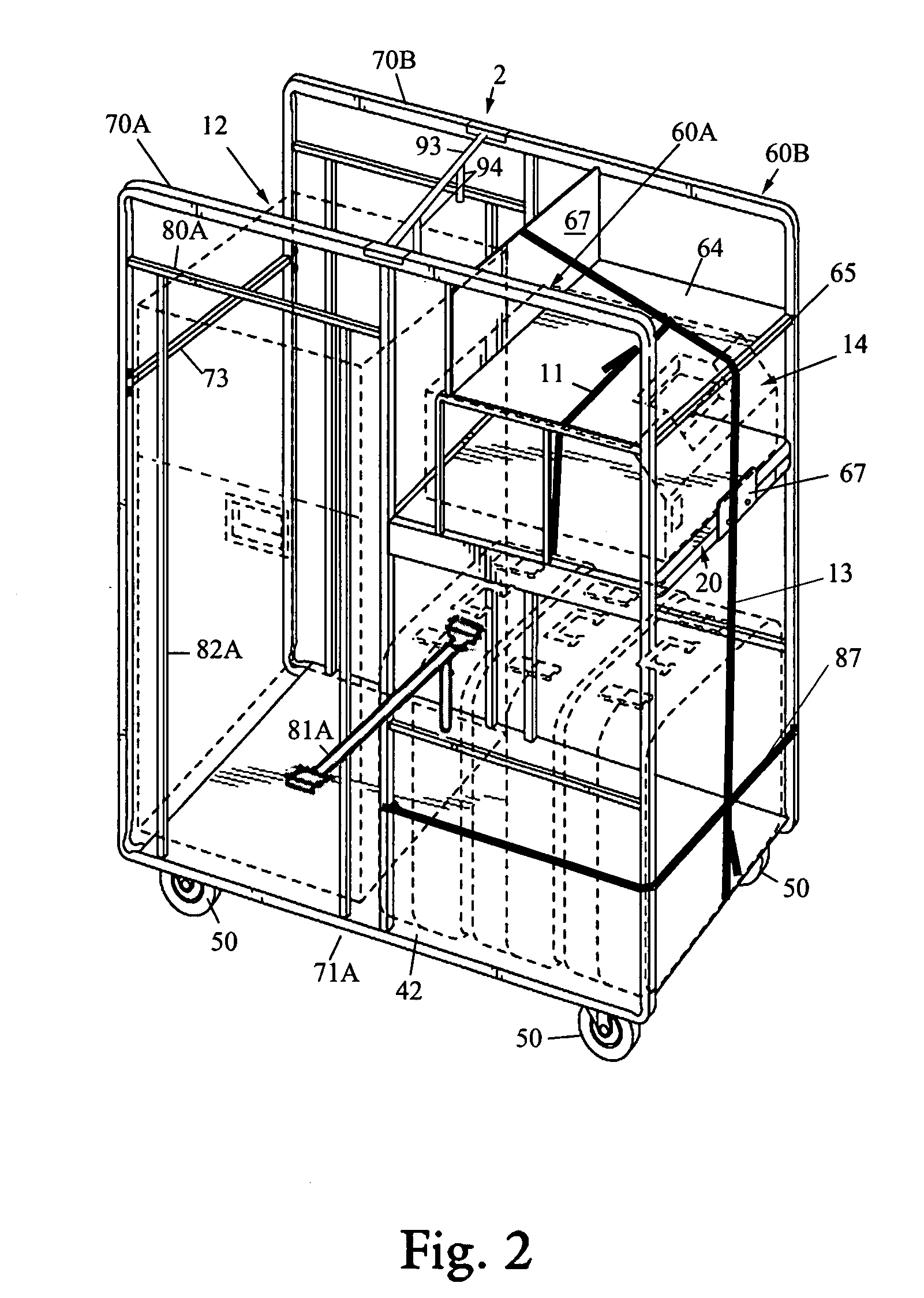 Voting machine storage and transport cart with improved security