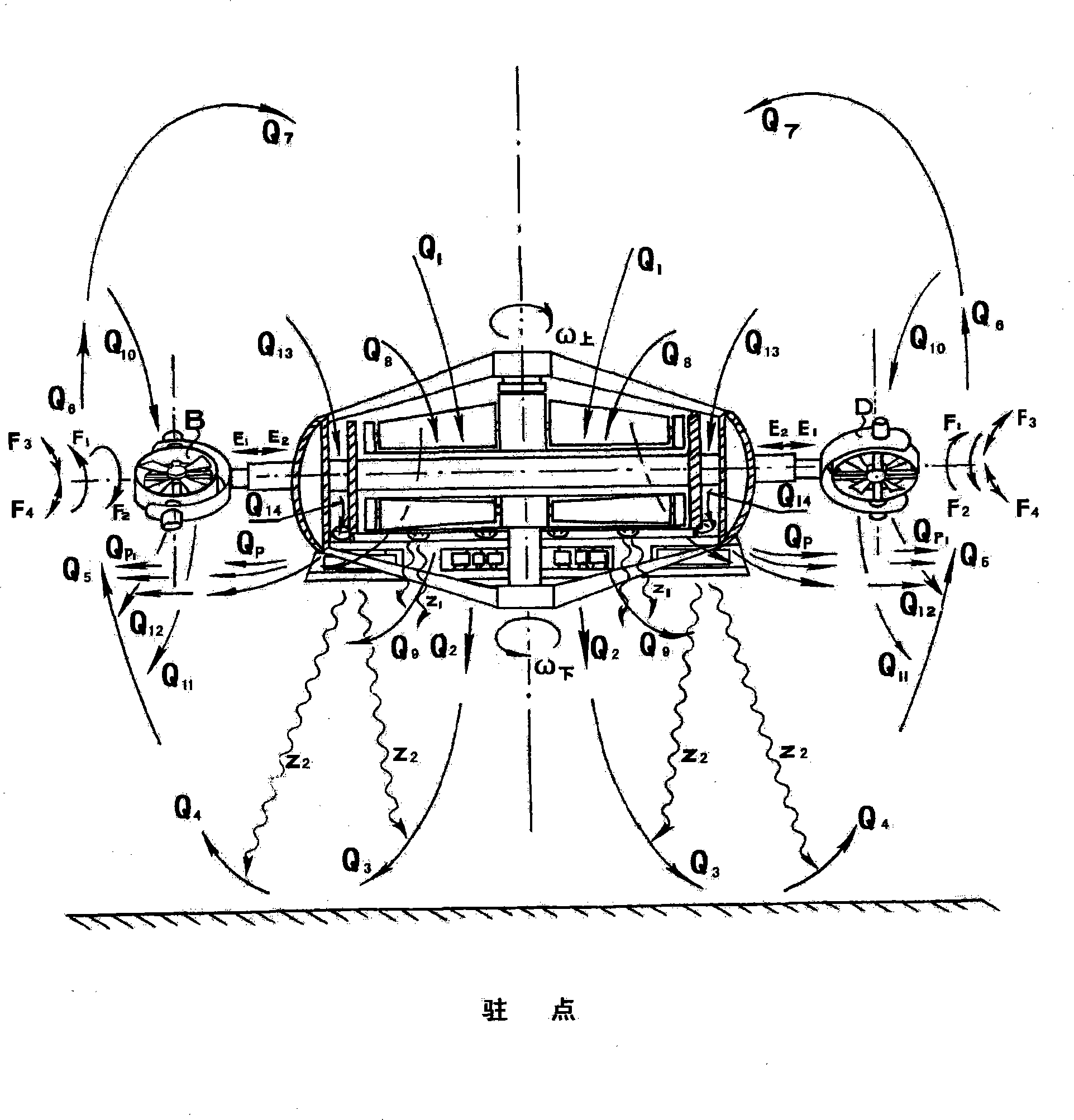 Method for performing fly-lifting rescue in mountain ravine and off-road ambulance