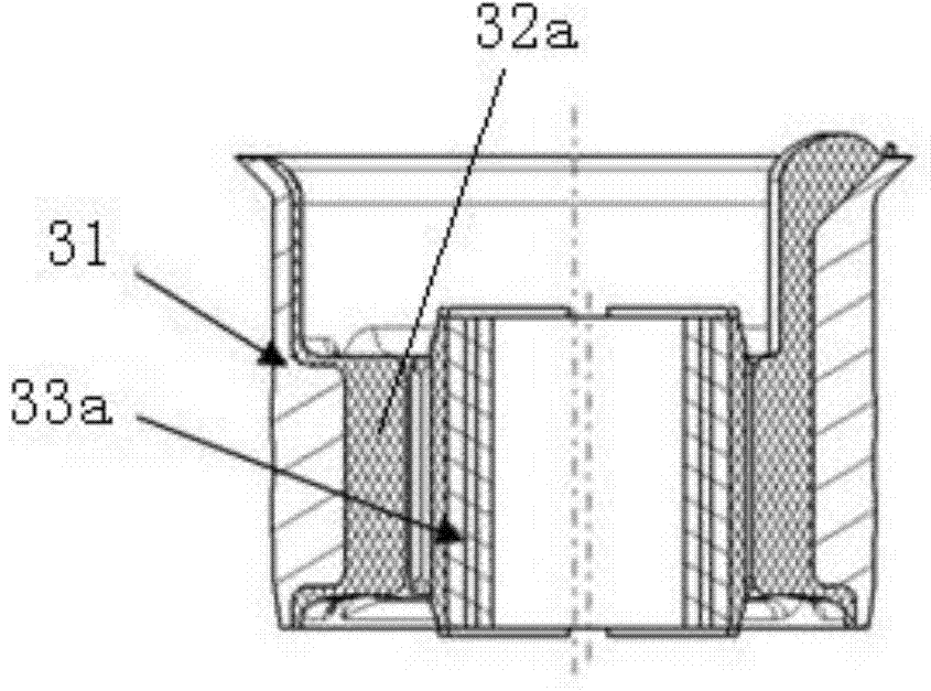 Control arm bushing and vehicle with same