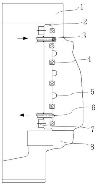 Side mold and hub low-temperature casting mold