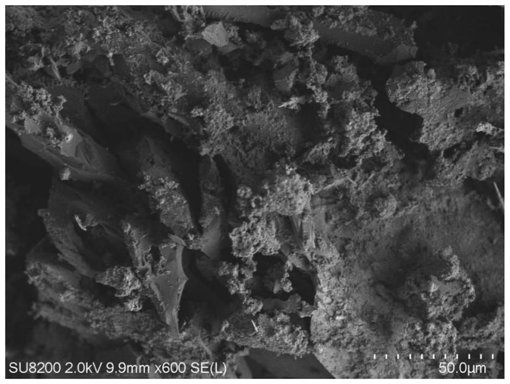 A multi-component composite adsorption material for removing vanadium, its preparation method and application