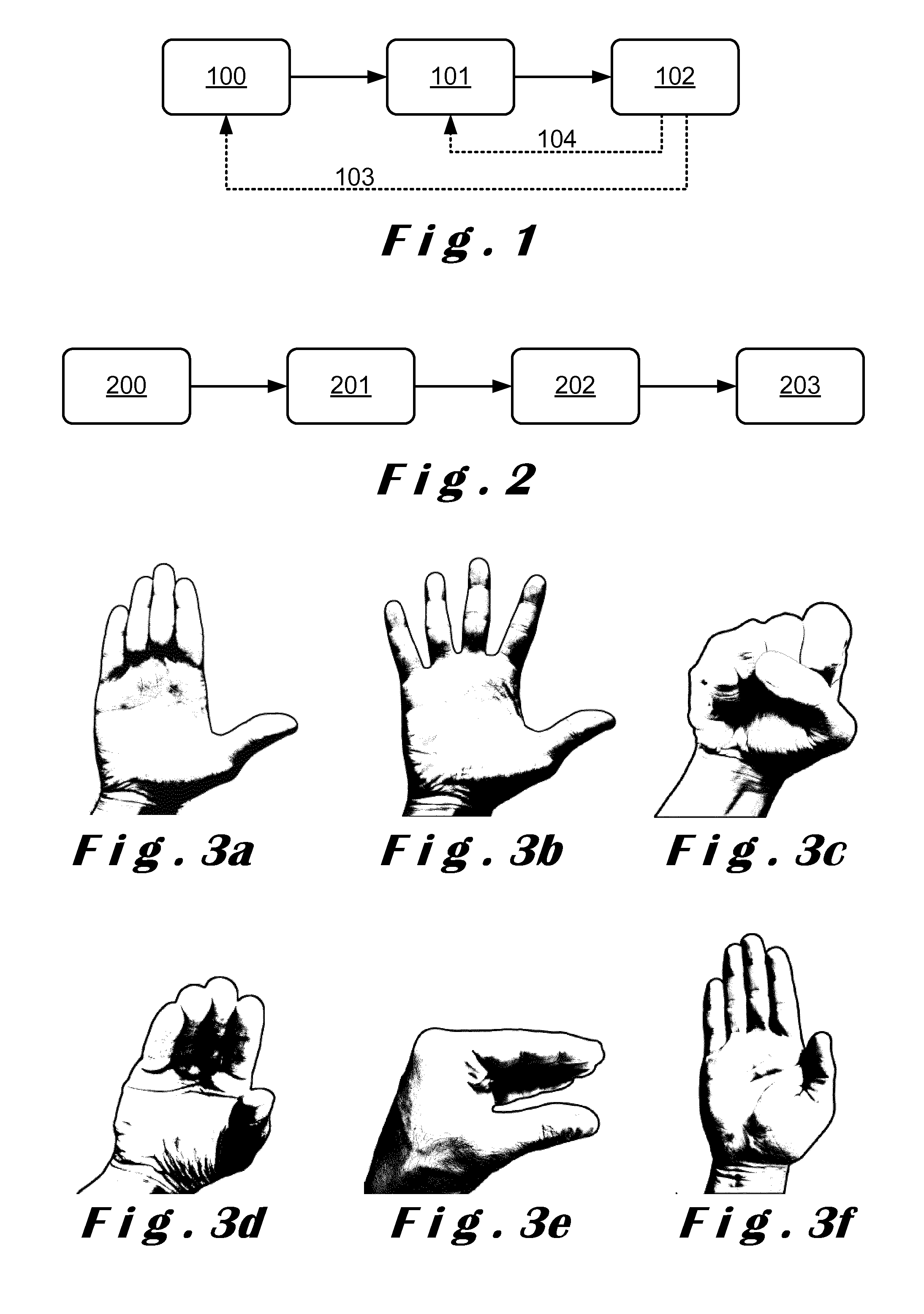 Method and system for human-to-computer gesture based simultaneous interactions using singular points of interest on a hand