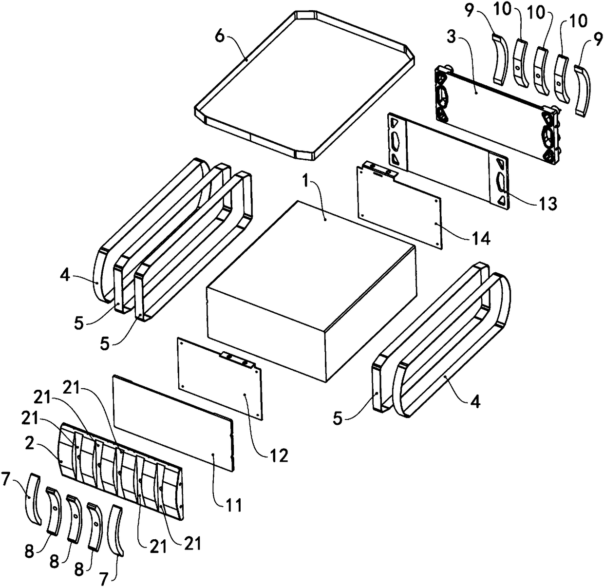 Fastening device for fuel cell stack